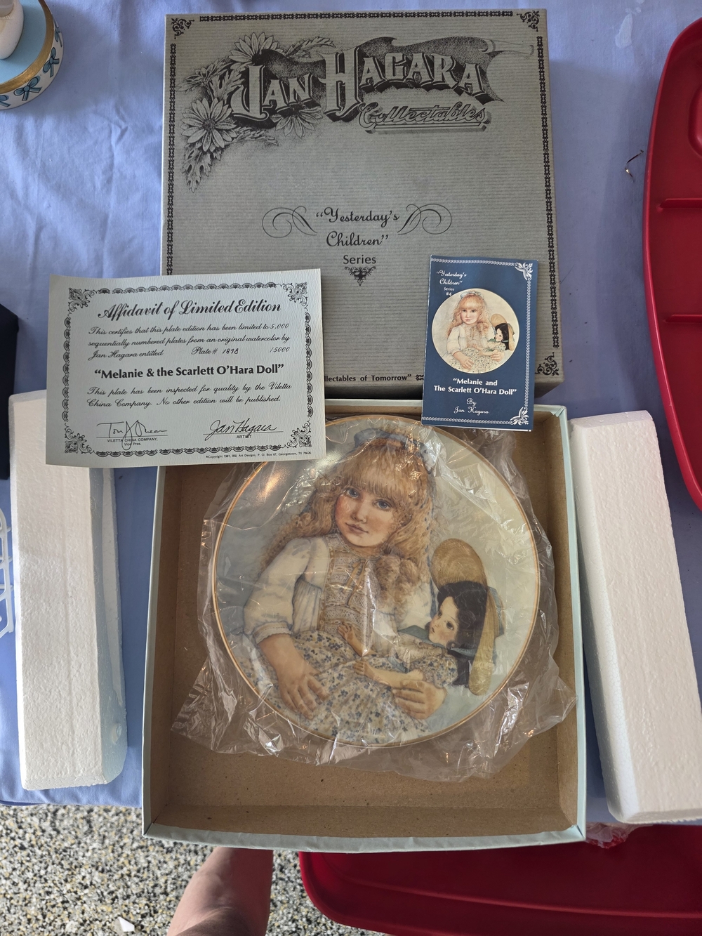Vintage Jan Hagara Yesterdays Children Collectors Plate 1981